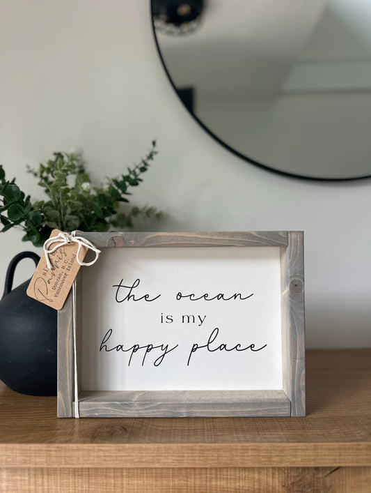 The ocean is my happy place