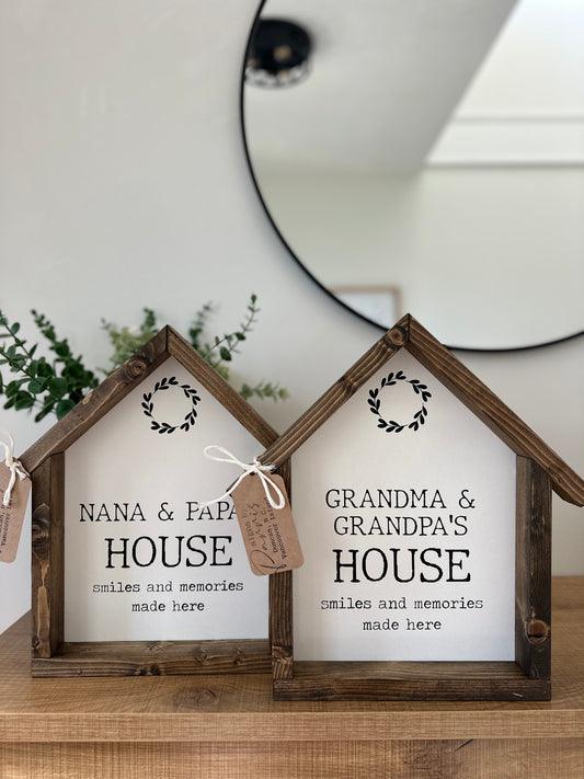 House shaped grandma & grandpa’s