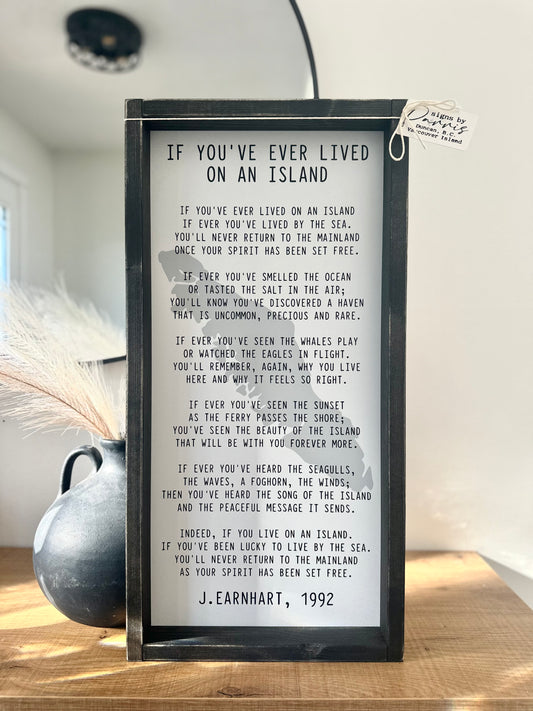 Small If you’ve ever lived on an island with silhouette