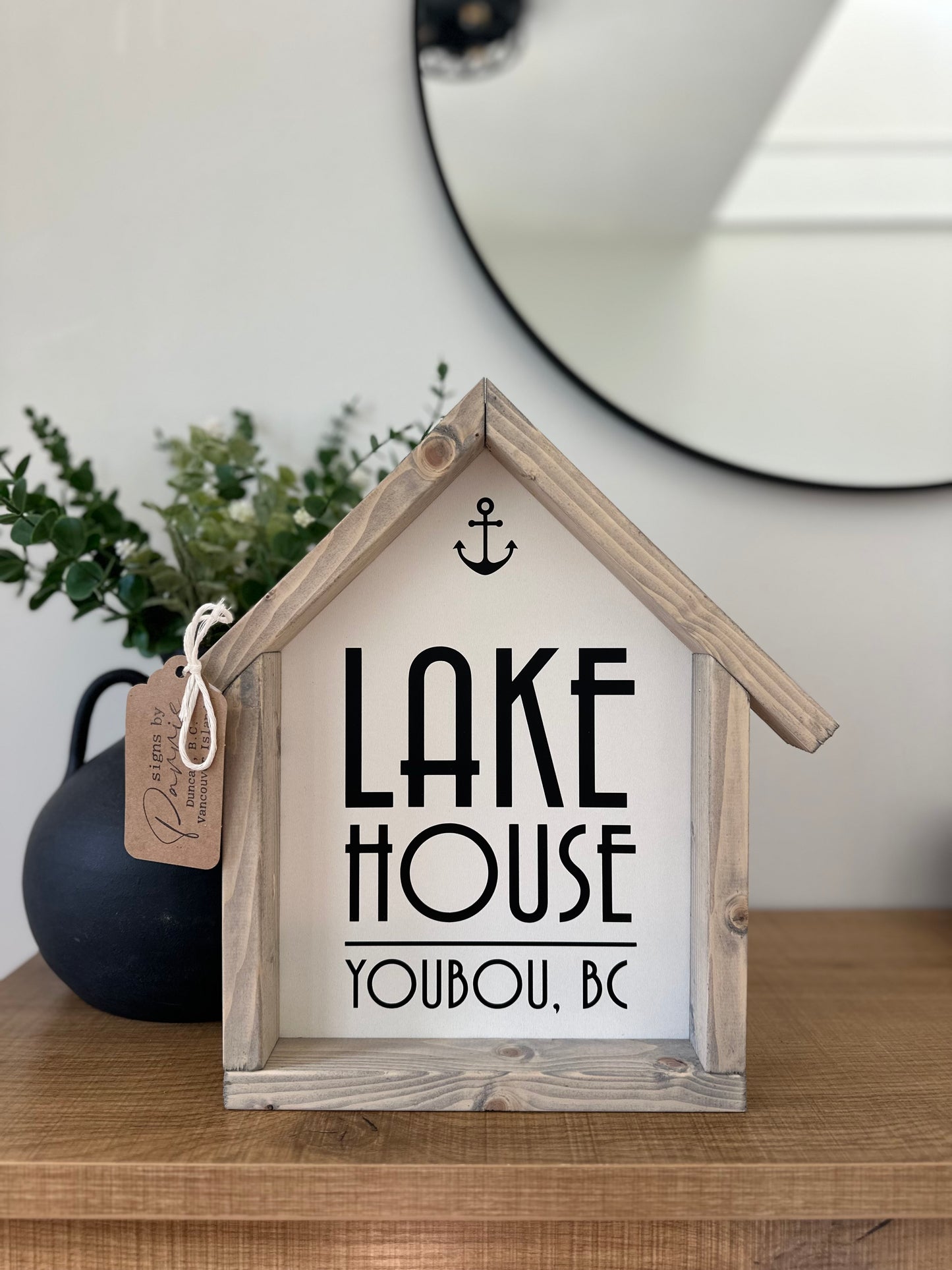 Large House shaped lake house