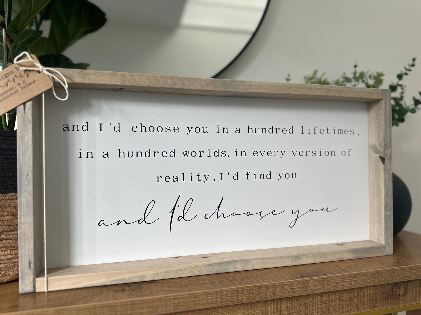 And I’d choose you