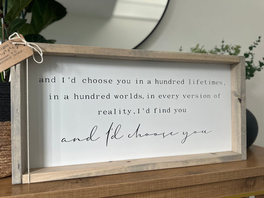 And I’d choose you