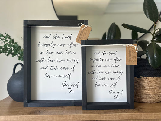 And she lived happily ever after