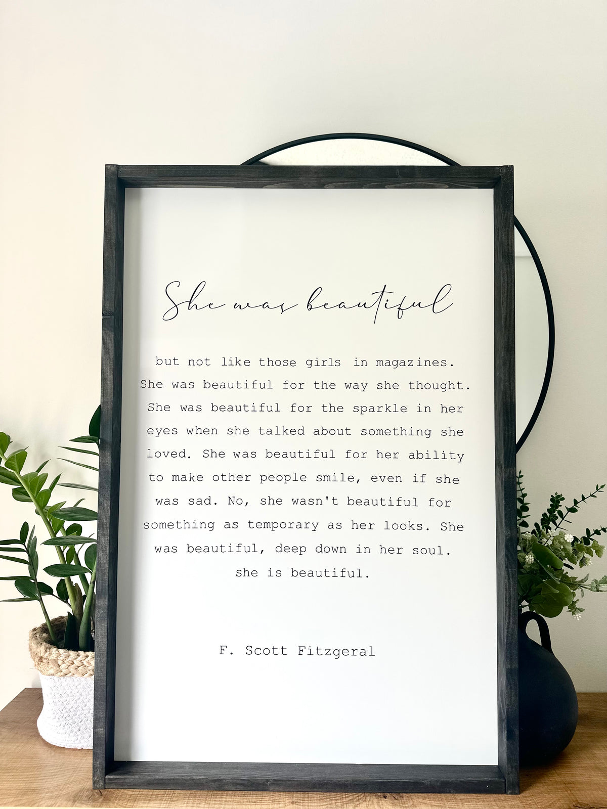 She was beautiful