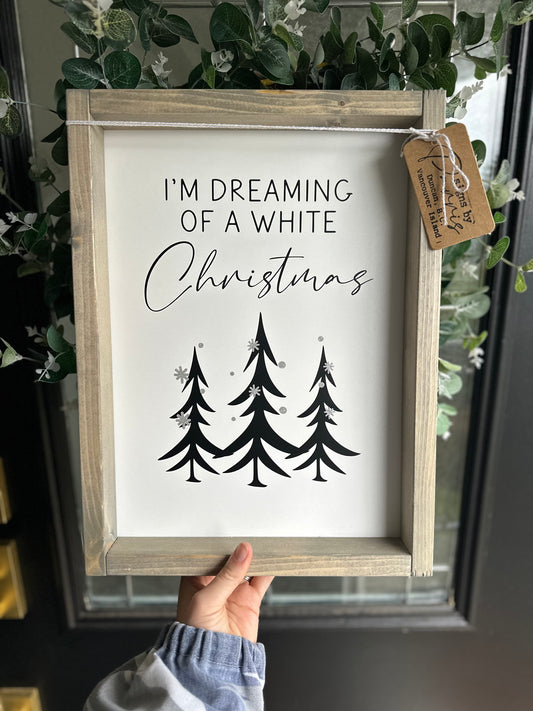 I’m dreaming of a white Christmas