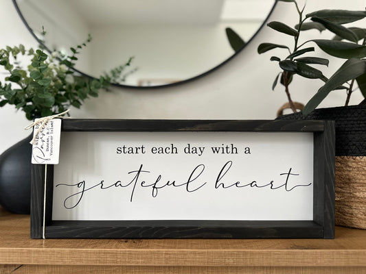 Start each day with a grateful heart